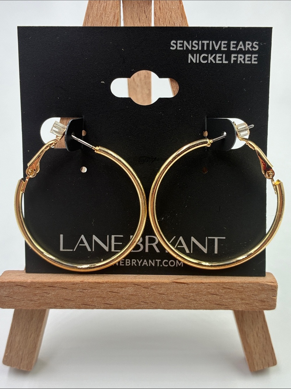 Lane Bryant Shiny Gold Hoop Earrings